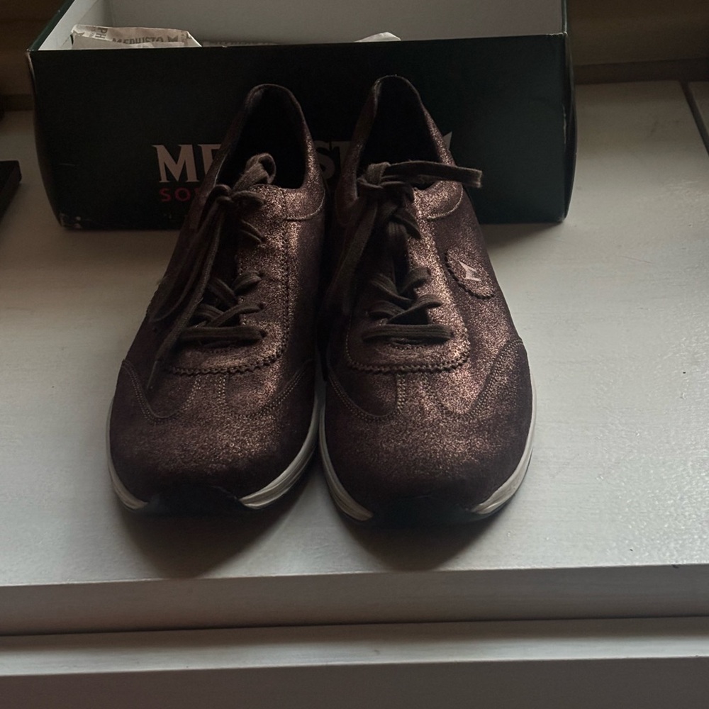 Mephisto Women's Metallic Brown Sneakers Yael Monaco 2758
